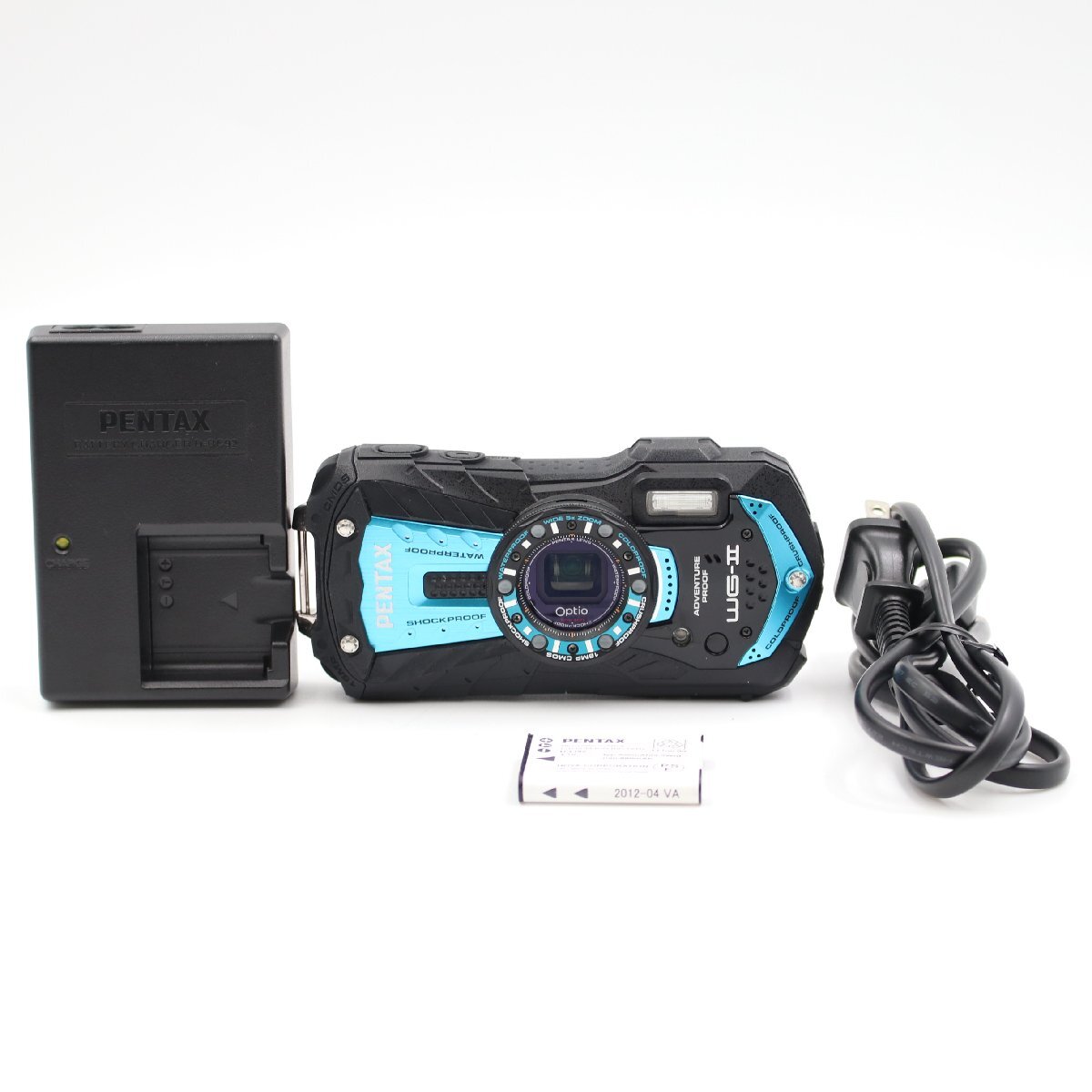 PENTAX Optio WG-2 シャイニーブルー コンパクトデジタルカメラ 防水カメラ ペンタックス