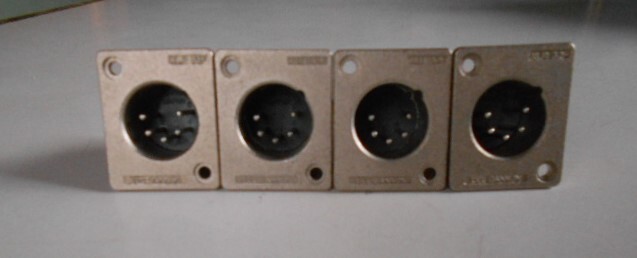 ★　ITT　キャノンレセプタクル　５ピンオス　ＸＬＲ３２Ｆ×４個　中古　★