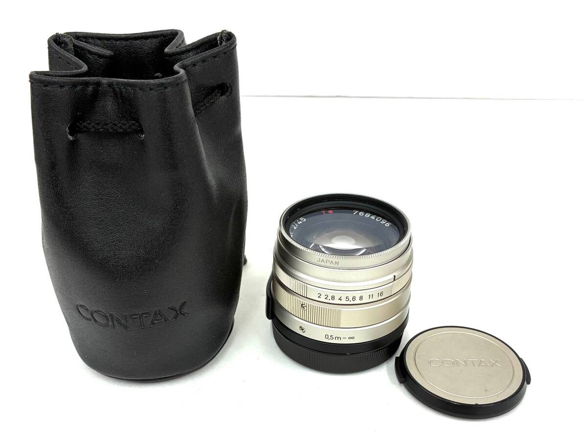 【大黒屋】CONTAX Carl Zeiss Planar F2 45mm カールツァイス コンタックス カメラレンズ【中古品】