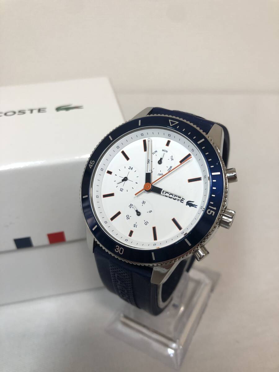 C68 ラコステ　キーウェスト　腕時計 LC.110.1.27.28895　稼働