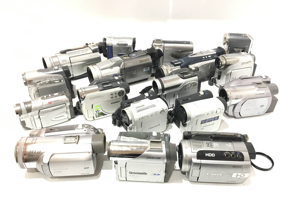 ☆ ビデオカメラ まとめ ☆ Panasonic NV-GS500 + NV-GS5 + Canon iVIS HG10 他 14台 パナソニック キャノン