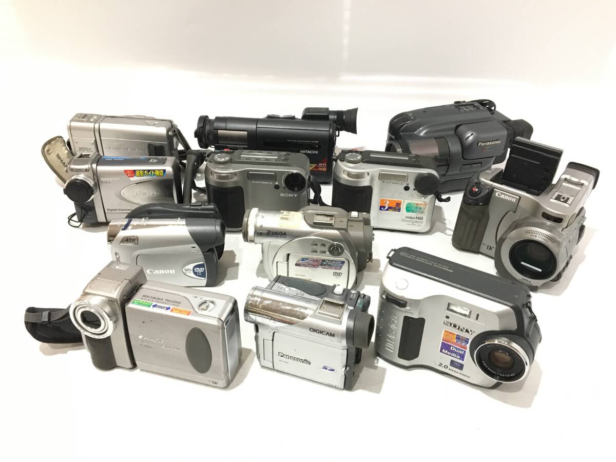 ☆ ビデオカメラ まとめ 2 ☆ SONY MVC-FD200 + Panasonic NV-GS5 + SHARP VL-DD10 他 9台 ソニー パナソニック シャープ