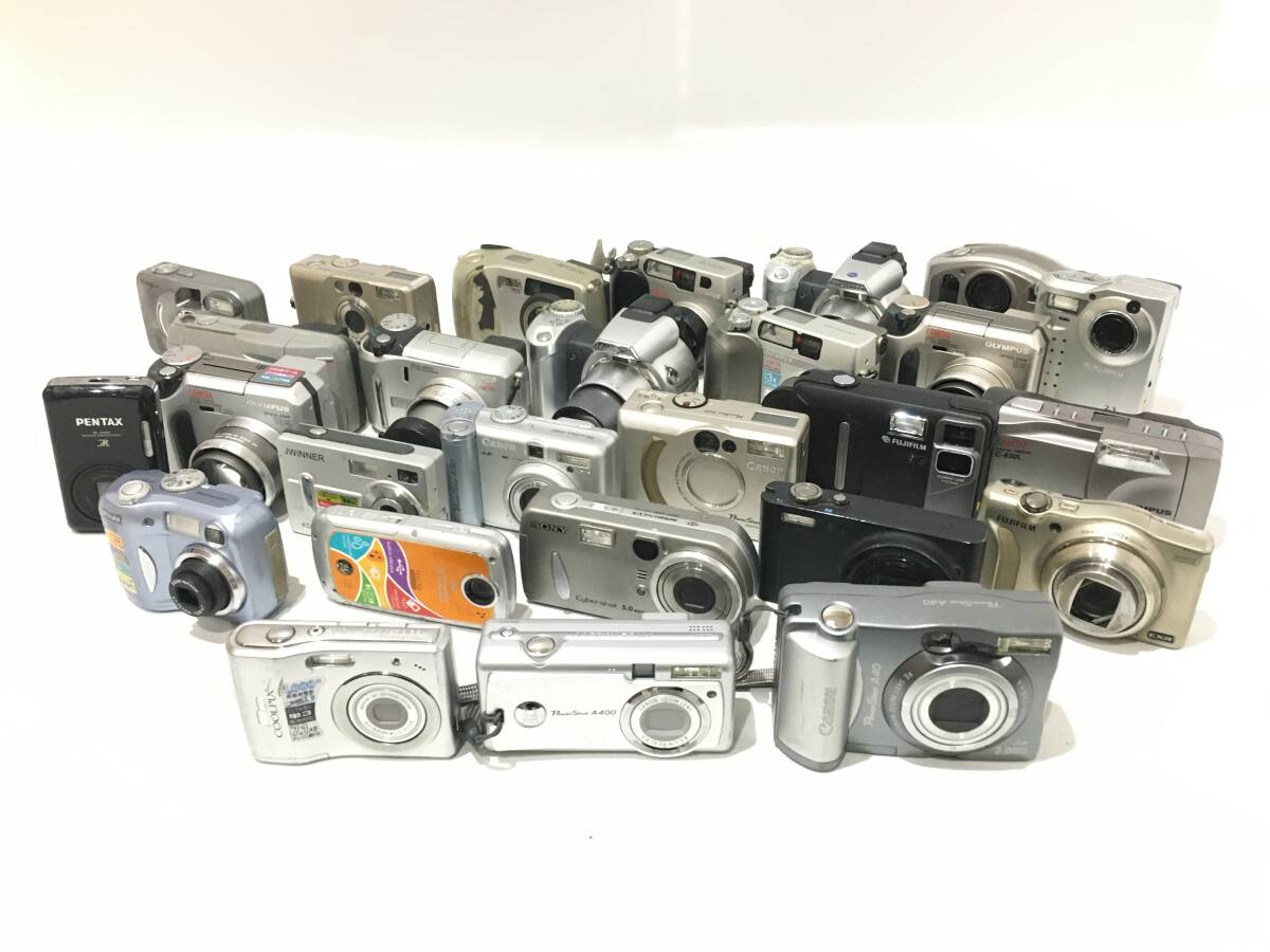☆ コンパクトデジタルカメラ まとめ 2 ☆ Canon PowerShot A40 + A400 + Nikon COOLPIX L14 他 24台 キャノン ニコン