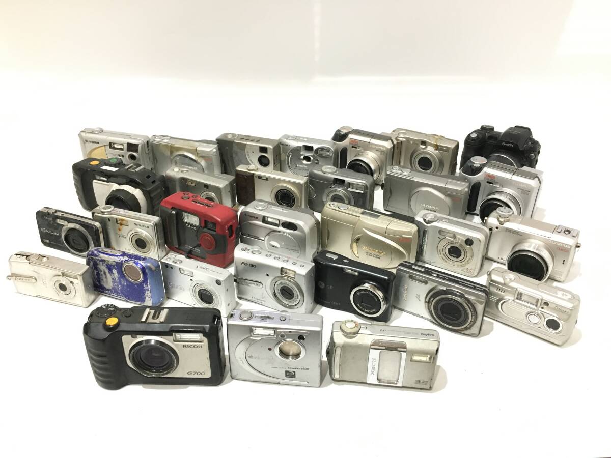 ☆ コンパクトデジタルカメラ まとめ 3 ☆ FUJIFILM Finepix 4500 + RICOH G700 + SANYO DSC-J1型 他 27台 フジフィルム リコー サンヨー