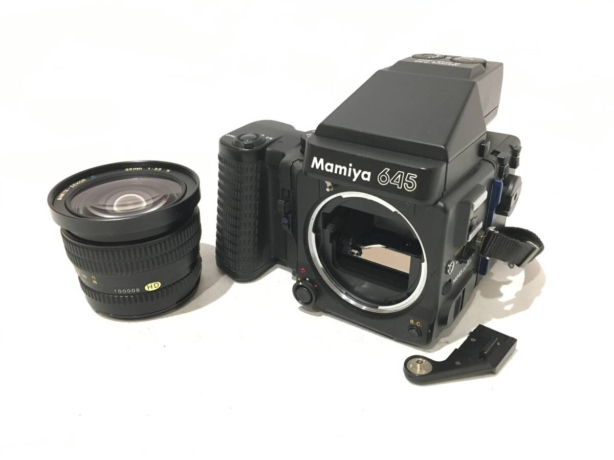 ★ Mamiya M645 SUPER + SEKOR Ｃ 35mm 1:3.5 N ★ 中判フィルムカメラ レンズセット マミヤ