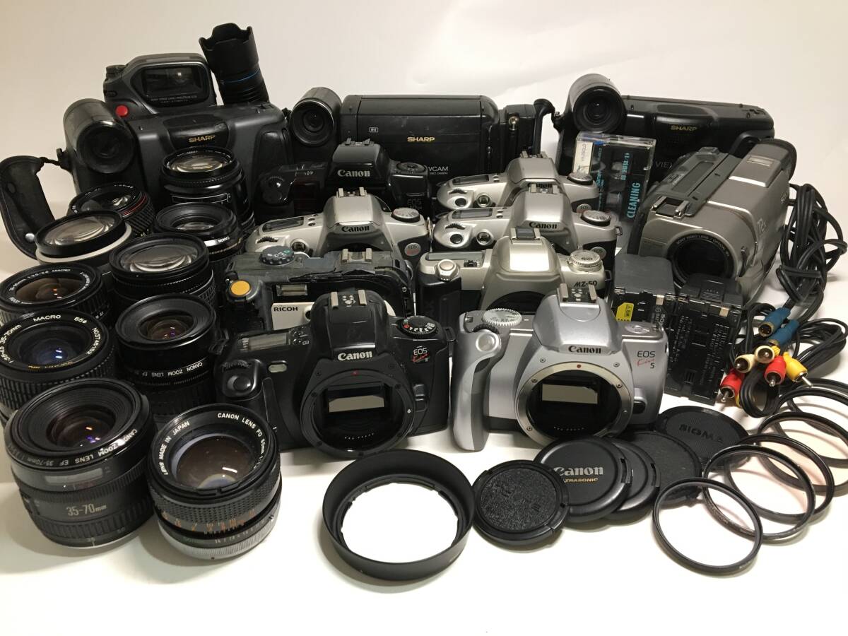 ☆ カメラジャンク まとめ 3 ☆ Canon EOS Kiss III + Kiss 5 他 キャノン ペンタックス リコー
