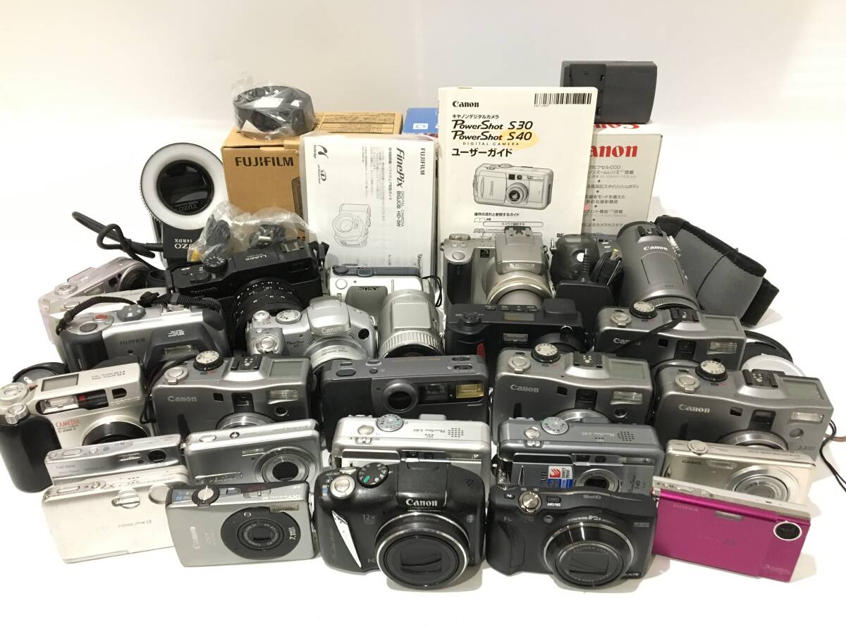 ☆ コンパクトデジタルカメラ まとめ 6 ☆ Canon SX130 IS + IXY DIGITAL 90 + FUJIFILM F770 EXR 他 22台 キャノン フジフィルム