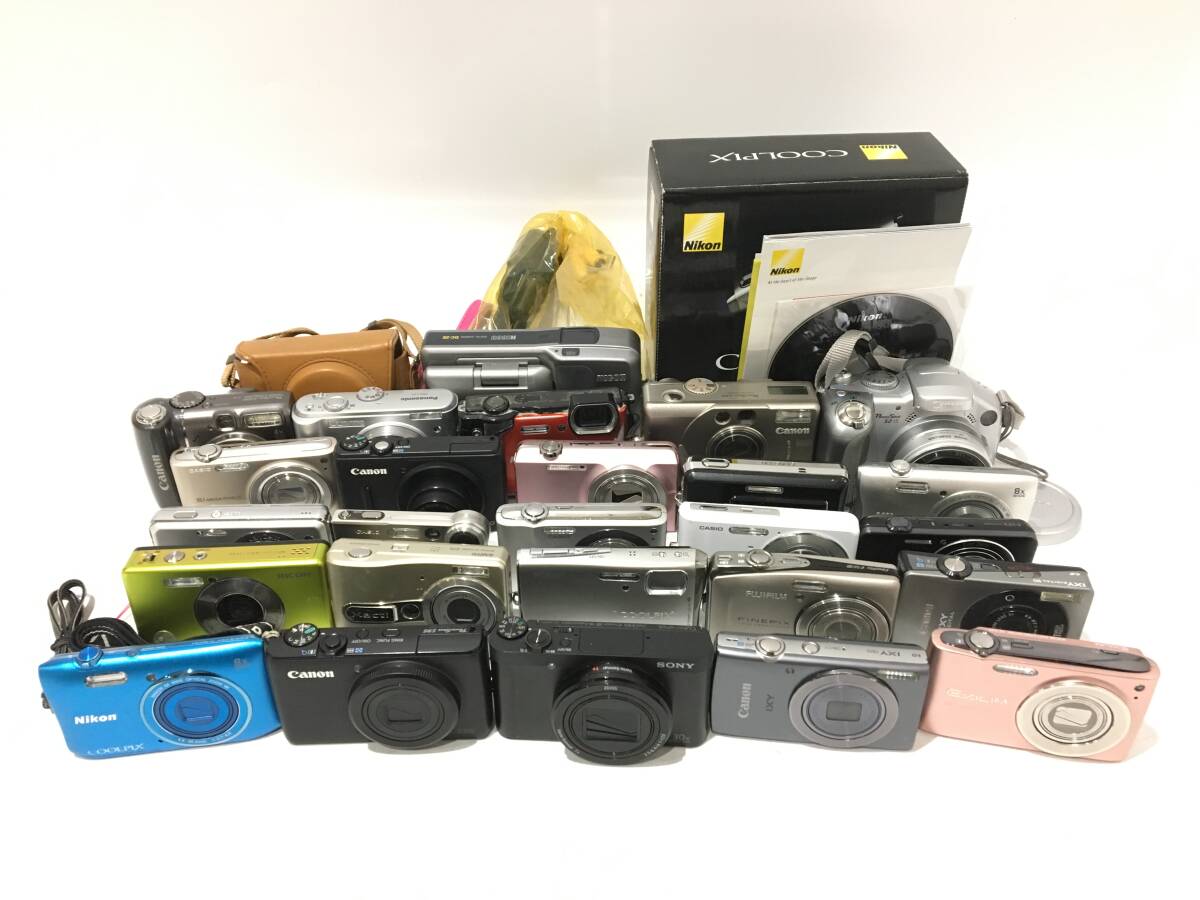 ☆ コンパクトデジタルカメラ まとめ 7 ☆ SONY DSC-WX500 + Canon PowerShot S35 + IXY 150 他 23台 ソニー キャノン ニコン