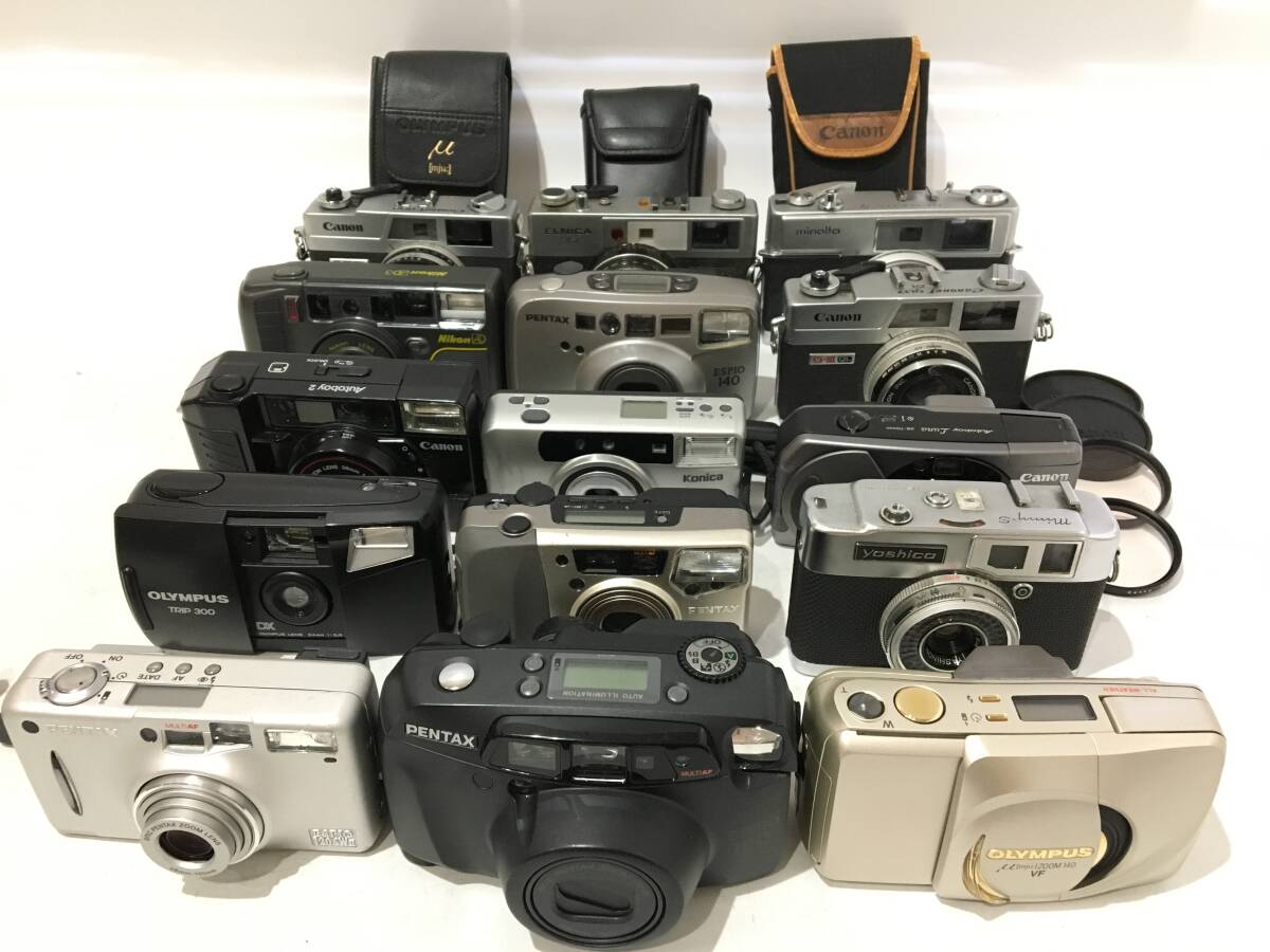 ☆ コンパクトフィルムカメラ まとめ 3 ☆ OLYMPUS μ ZOOM 140 VF + PENTAX ESPIO 120SW II + ESPIO 160 他 12台 オリンパス ペンタックス