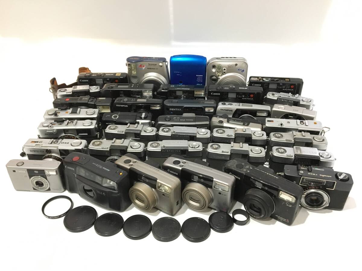 ☆ コンパクトフィルムカメラ まとめ 2 ☆ Canon Autoboy S PANORAMA ×3 + TELE 6 DATE 他 32台 キャノン オリンパス ペンタックス