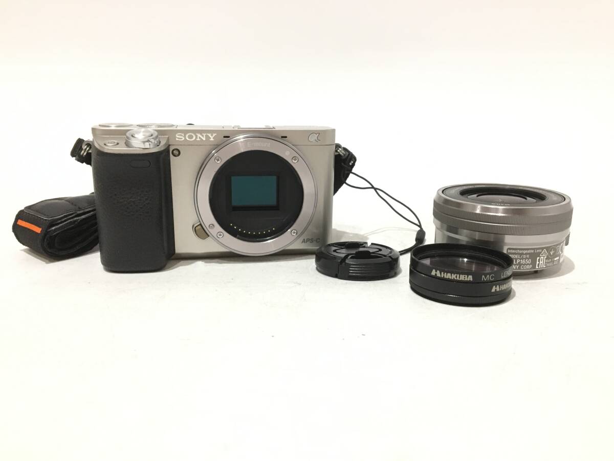★ SONY α 6000 + E 3.5-5.6/PZ 16-50 OSS ★ ミラーレス一眼カメラ レンズセット ストラップ ソニー