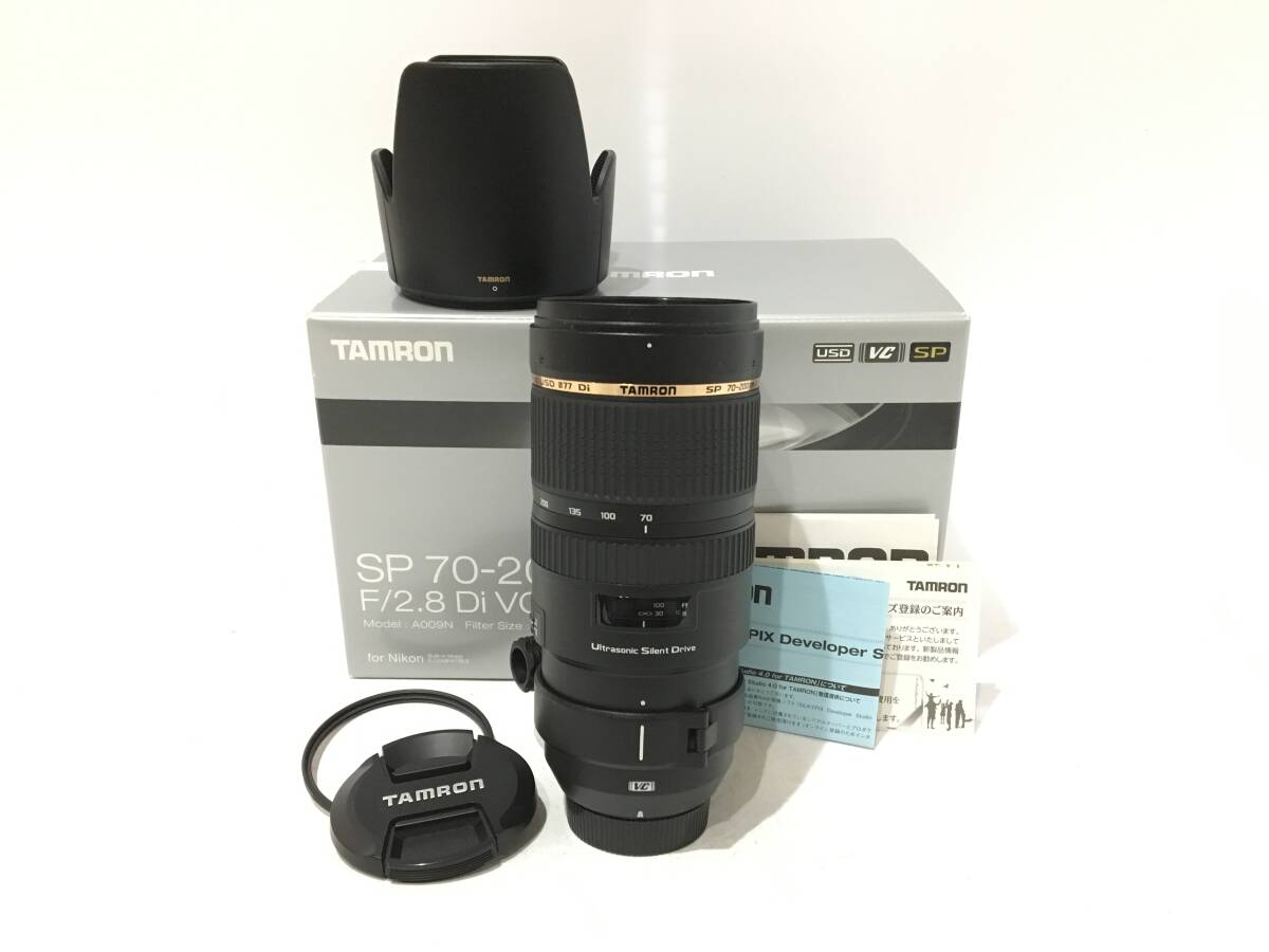 ★ TAMRON SP 70-200mm F/2.8 Di VC USD ★ カメラレンズ 一眼カメラ用 オートフォーカス 使用説明書 箱入り タムロン