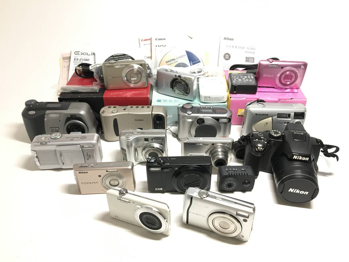 ☆ コンパクトデジタルカメラ まとめ 10 ☆ Canon IXY 110 IS + CASIO EX-Z780 + FUJIFILM F40fd 他 13台 キャノン カシオ フジフィルム