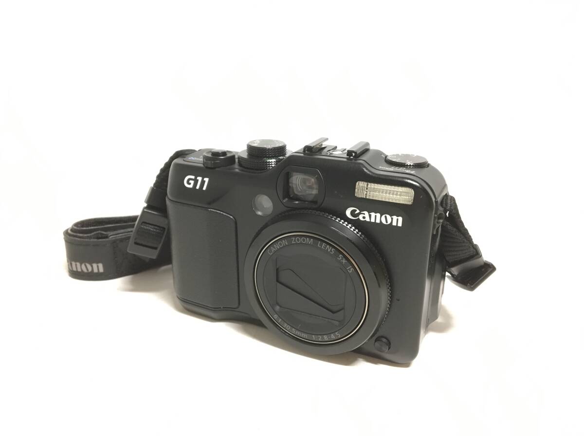 ★ Canon PowerShot G11 ★ 通電確認済 コンパクトデジタルカメラ バッテリー ストラップ キャノン