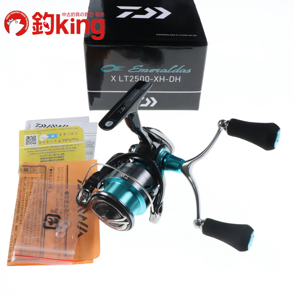 ダイワ 24 エメラルダスX LT 2500-XH-DH /E078M 美品 アオリイカ エギング ライトゲーム スピニングリール