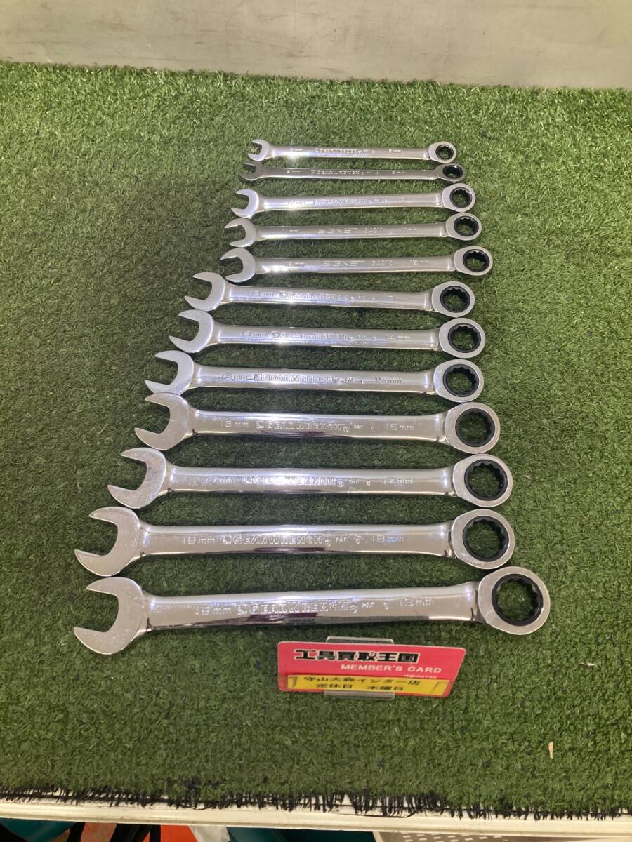 【中古品】【0921】SIGNET　コンビネーションレンチ12本セット　8,9,10,11,12,13,14,15,16,17,18,19mm　34208-34219　ITF3N032A3IZ