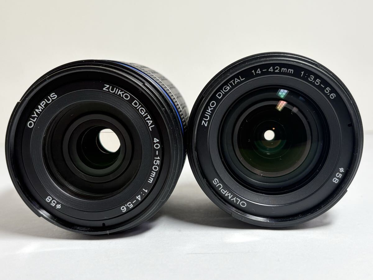 ★訳あり大特価★オリンパス OLYMPUS ZUIKO DIGITAL 40-150mm F4-5.6 14-42mm F3.5-5.6 ダブルレンズセット#1572