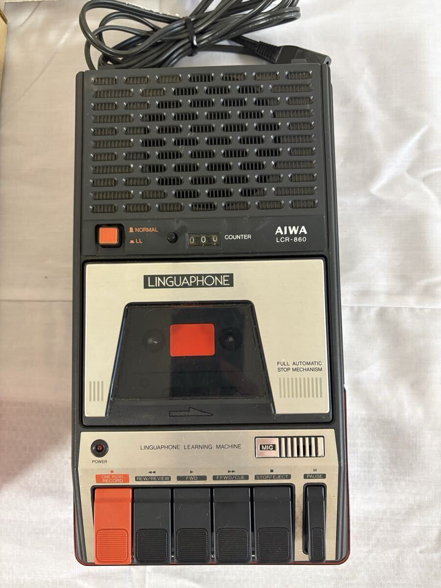 ★実用品★アイワ AIWA LINGUAPHONE LEARNING MACHINELL COMPACT-CORDER LCR-860 #1154