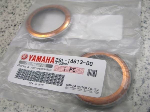★29L-14613-00 ガスケツトエキゾ-ストパイプ ☆3/ 純正品 RZ250R RZ350R マフラー ガスケット インナー チャンバー