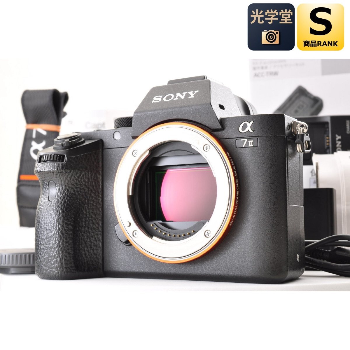 SONY α7 ii ブラック ILCE-7M2 デジタル ミラーレス 一眼カメラ ボディ ソニー シャッター回数 : 約3850ショット