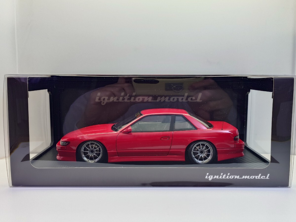 イグニッションモデル 1/18 VERTEX ボルテックス S13 シルビア レッド CE28Nタイプ 17インチ ポリッシュ/シルバー IG3584B D475☆646