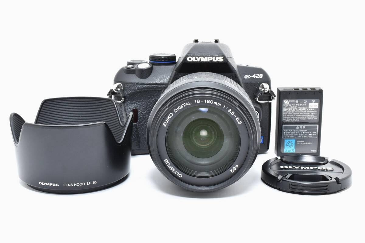 ★美品★ OLYMPUS オリンパス E-420 + 18-180mm 高倍率レンズキット デジタル一眼レフカメラ フォーサーズ #3727