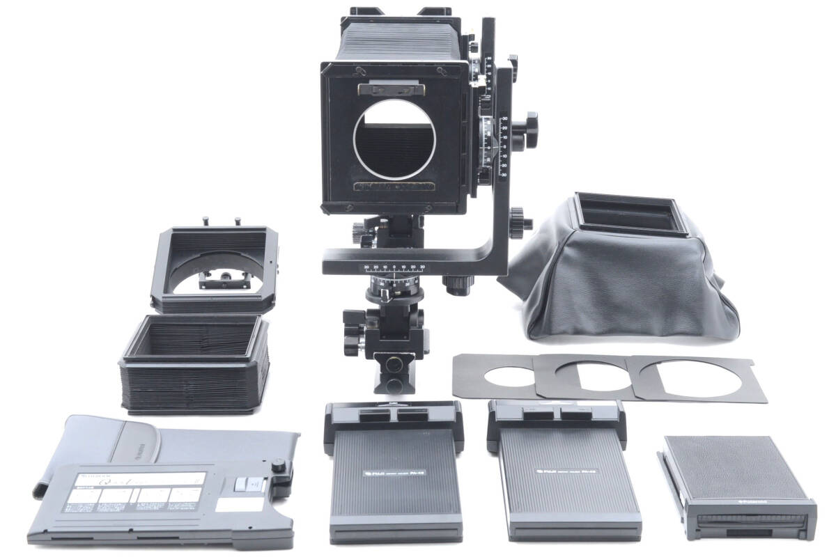 ★並品★ HORSEMAN ホースマン L45 4x5 大型カメラ ホルダー類多数セット 大判カメラ #3737