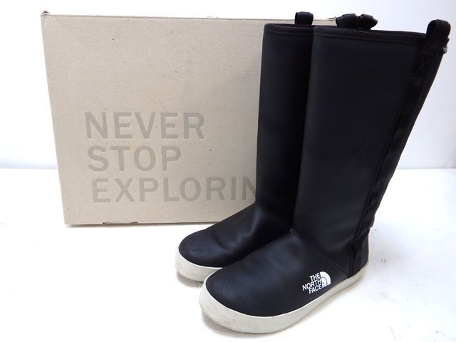 THE NORTH FACE ノースフェイス W Base Camp Bootie NFW70040 レインブーツ ロングブーツ 23cm ブラック