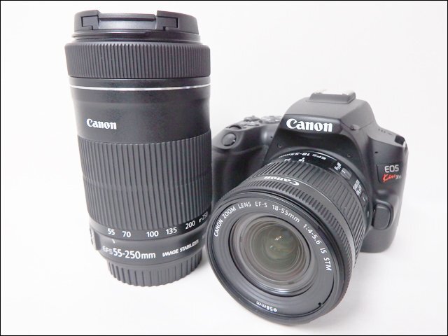 美品 Canon/キャノン◆EOS Kiss X10/デジタル一眼レフ◆EF-S18-55mm F4-5.6 EF-S55-250mm F4-5.6 4K Wi-Fi Bluetooth ダブルズームキット