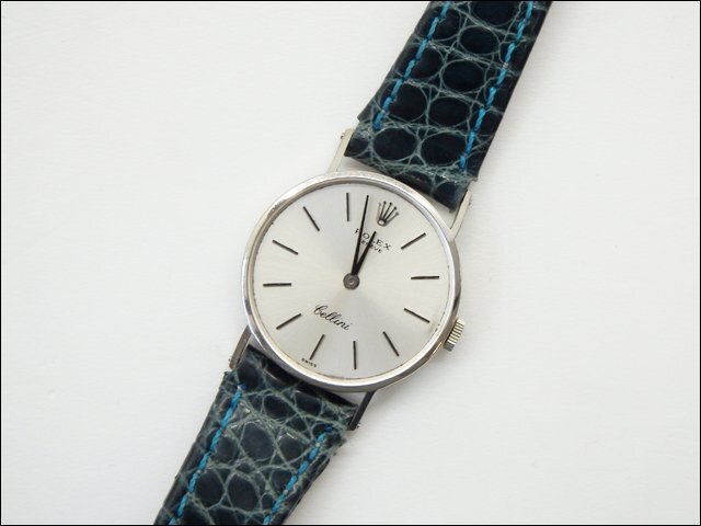 希少 ROLEX/ロレックス◆CELLINI チェリーニ/レディース腕時計◆金無垢 750 18K 2針 手巻き シルバー文字盤 20.5g