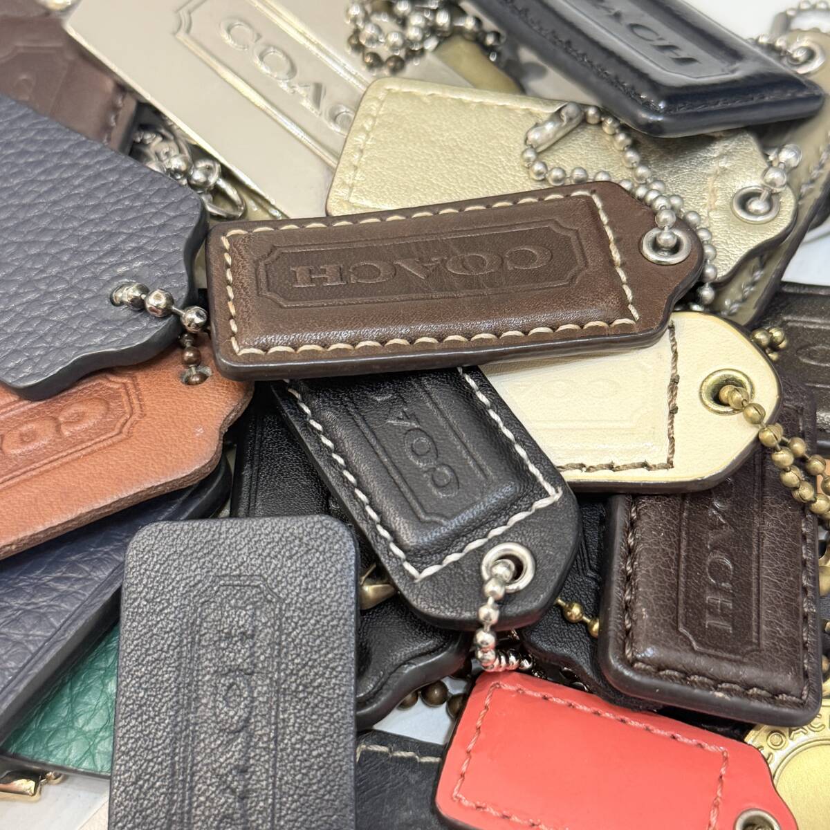 【COACH/コーチ】革タグおまとめ プレート/レザー カラー★