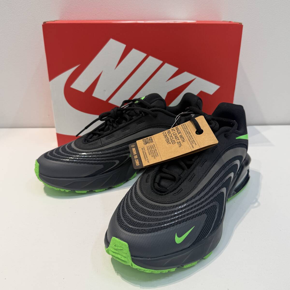 【NIKE/ナイキ】未使用品 AIRMAX FIRE/エアマックスファイア 27.5cm スニーカー ブラック×グリーン★65003