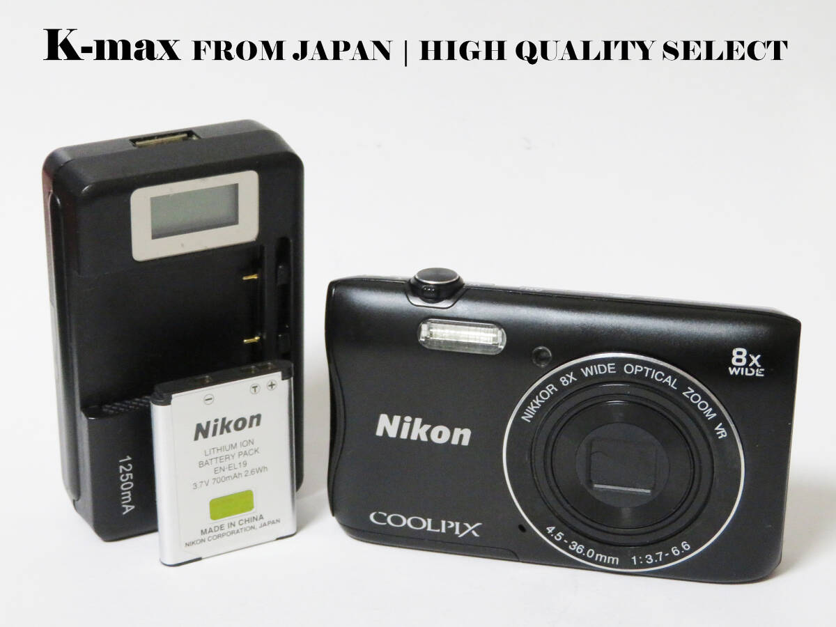 【極上美品】 Nikon COOLPIX S3700 black | Mint Condition from Japan | CCD Sensor Classic #9144