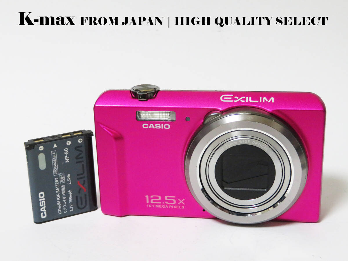 【極上美品】 Casio EXILIM EX-ZS150 pink | 正常動作品 | Excellent Condition from Japan | CCD Sensor Classic #9189