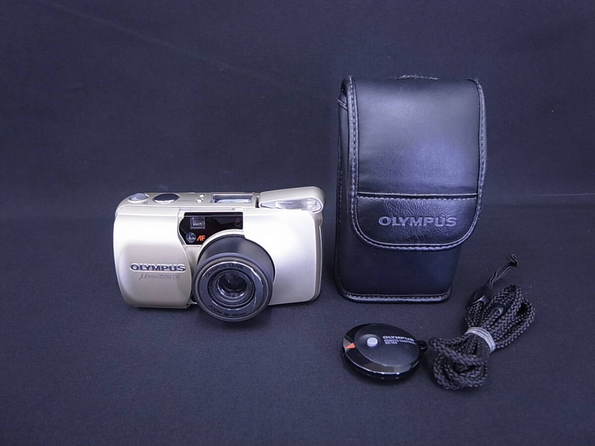 ★☆OLYMPUS オリンパス μ（ミュー） ZOOM105 シャンパンゴールド コンパクトフィルムカメラ 2.7倍ズームレンズ 生活防水 ☆★
