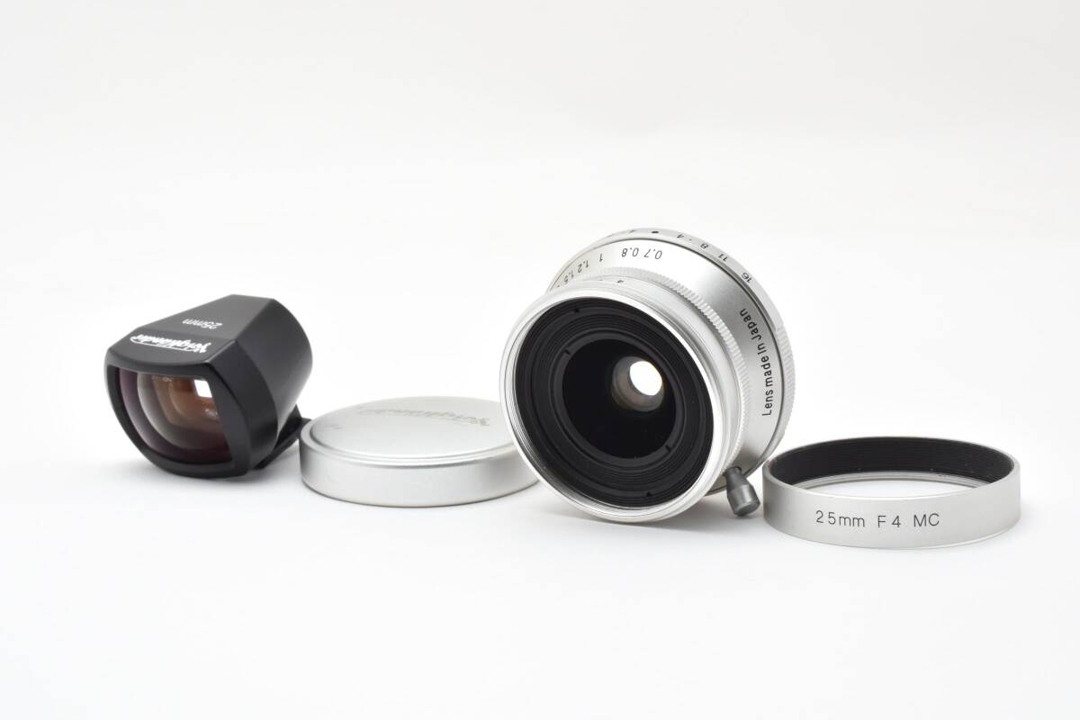 #5291 【専用ファインダー付】 Voigtlander Snapshot-Skopar 25mm F4 L39 フォクトレンダー スコパー シルバー ★訳あり★