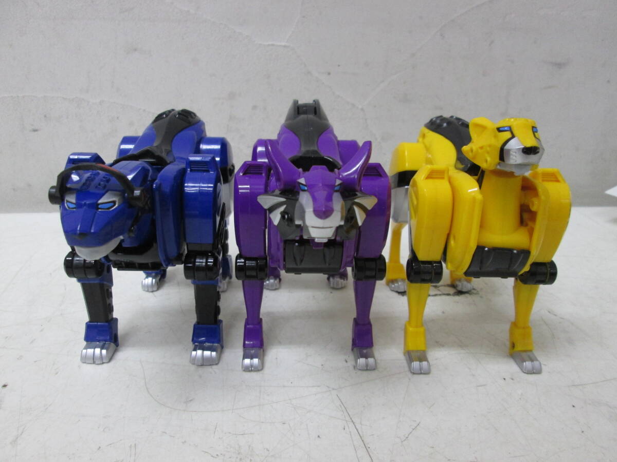 (23)♪獣拳戦隊ゲキレンジャー ゲキウルフ ゲキジャガー ゲキチーター まとめて3体