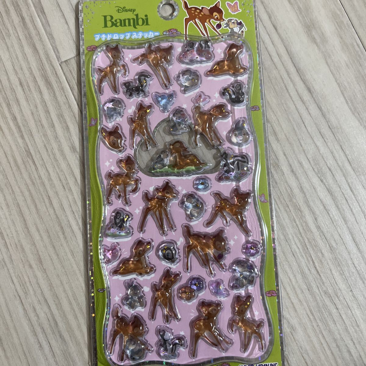 正規品プチドロップステッカー バンビ ディズニー カミオジャパン Disney プチドロ Bambi シール