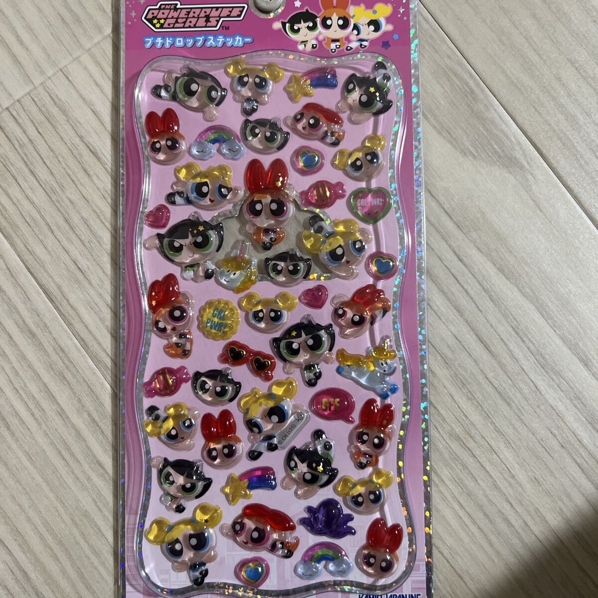 正規品プチドロップステッカー パワーパフガールズ パワパフ カミオジャパン シール プチドロ ボンボンドロップシール