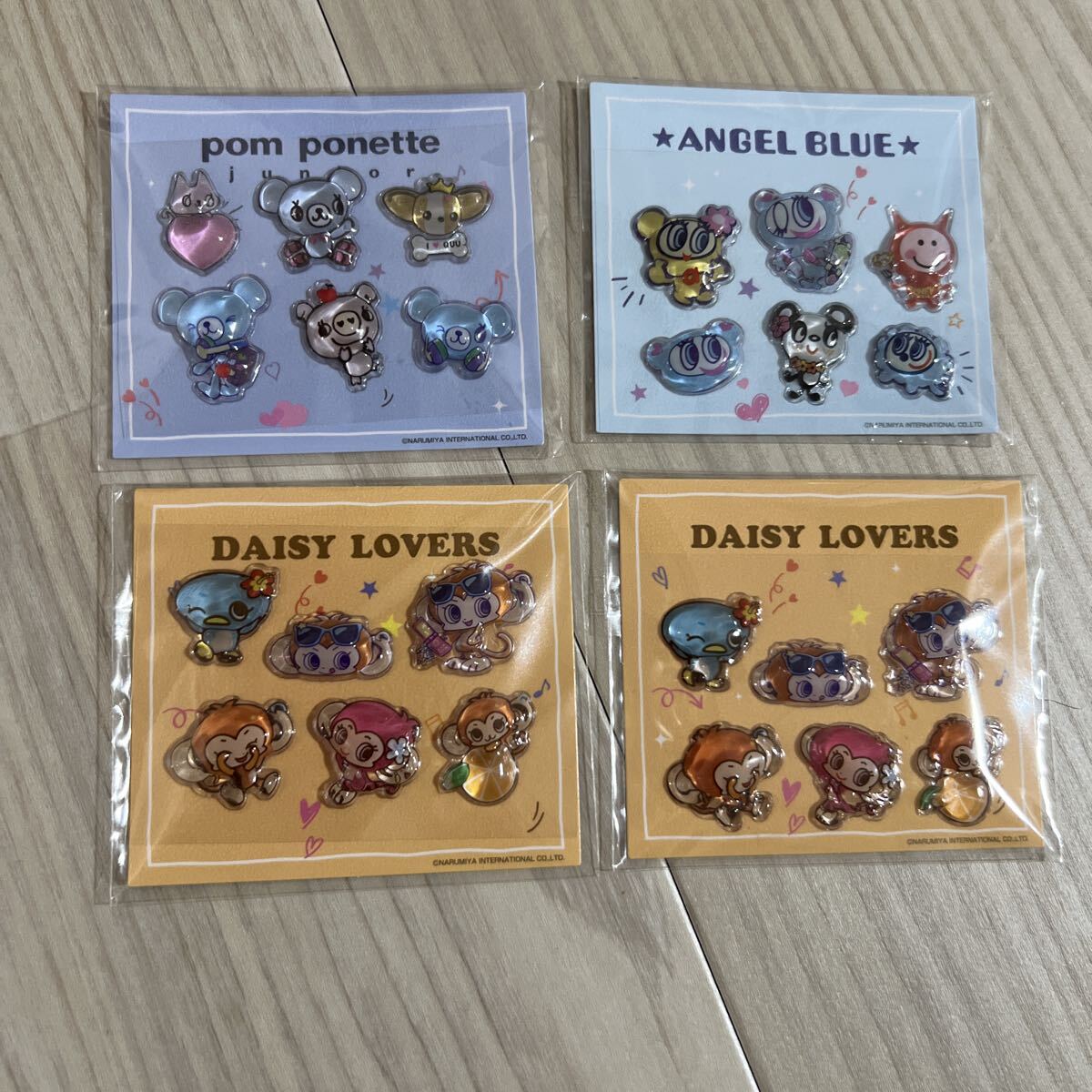 ナルミヤキャラクターズ ぷっくりシール セブンイレブン エンジェルブルー シール ナルミヤ