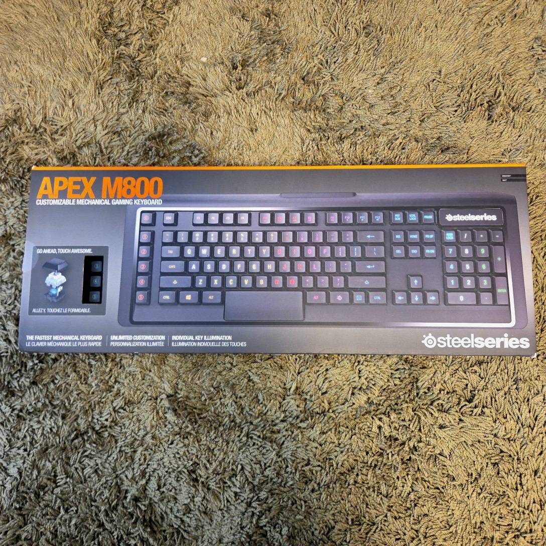 未使用　SteelSeries Apex M800 メカニカルゲーミングキーボード 日本語配列 QS1スイッチ搭載 動作未確認