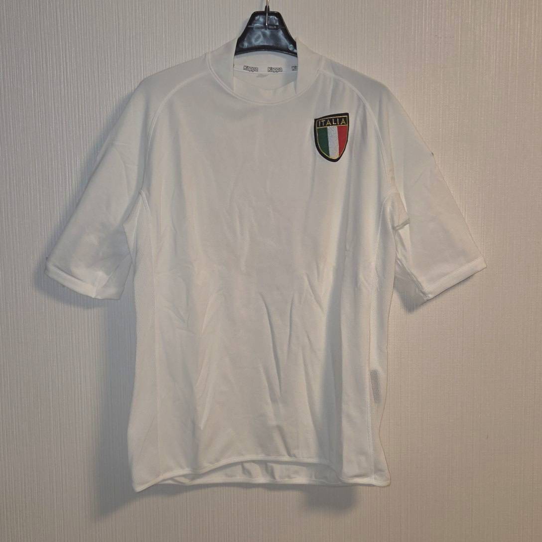 現状品　希少　Kappa イタリア代表 2000-2001 アウェイ ユニフォーム ユーロ2000モデル ホワイト　襟口に多少の汚れあり　B207