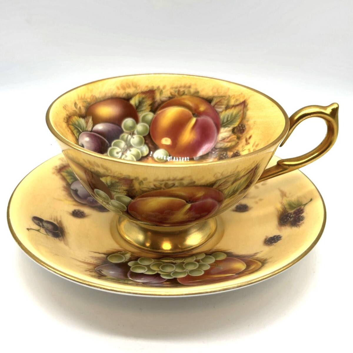 AYNSLEY エインズレイ オーチャードゴールド カップ＆ソーサー 金彩 食器 A159