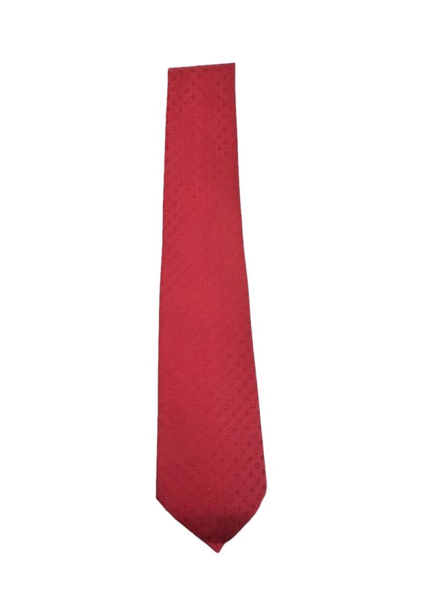 LOUIS VUITTON ルイヴィトン M75992 クラヴァット ネオ モノグラミッシム 8CM MR2284 ネクタイ シルク ルージュ