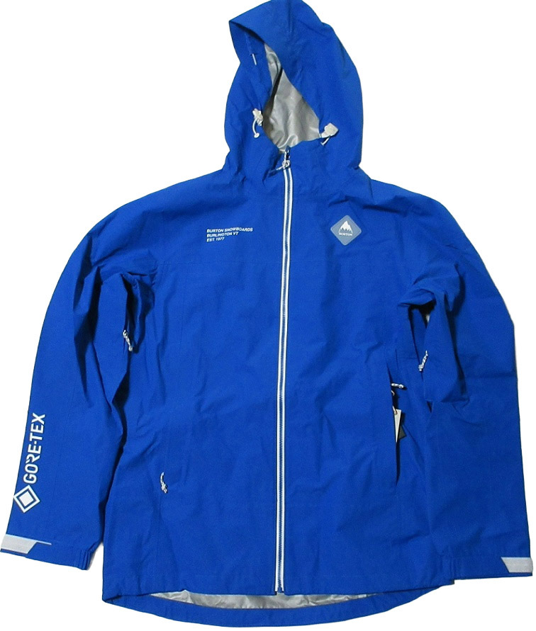 Burton バートン ゴアテックス パックライト ジャケット XSサイズ ブルー レイン 合羽 GORE-TEX