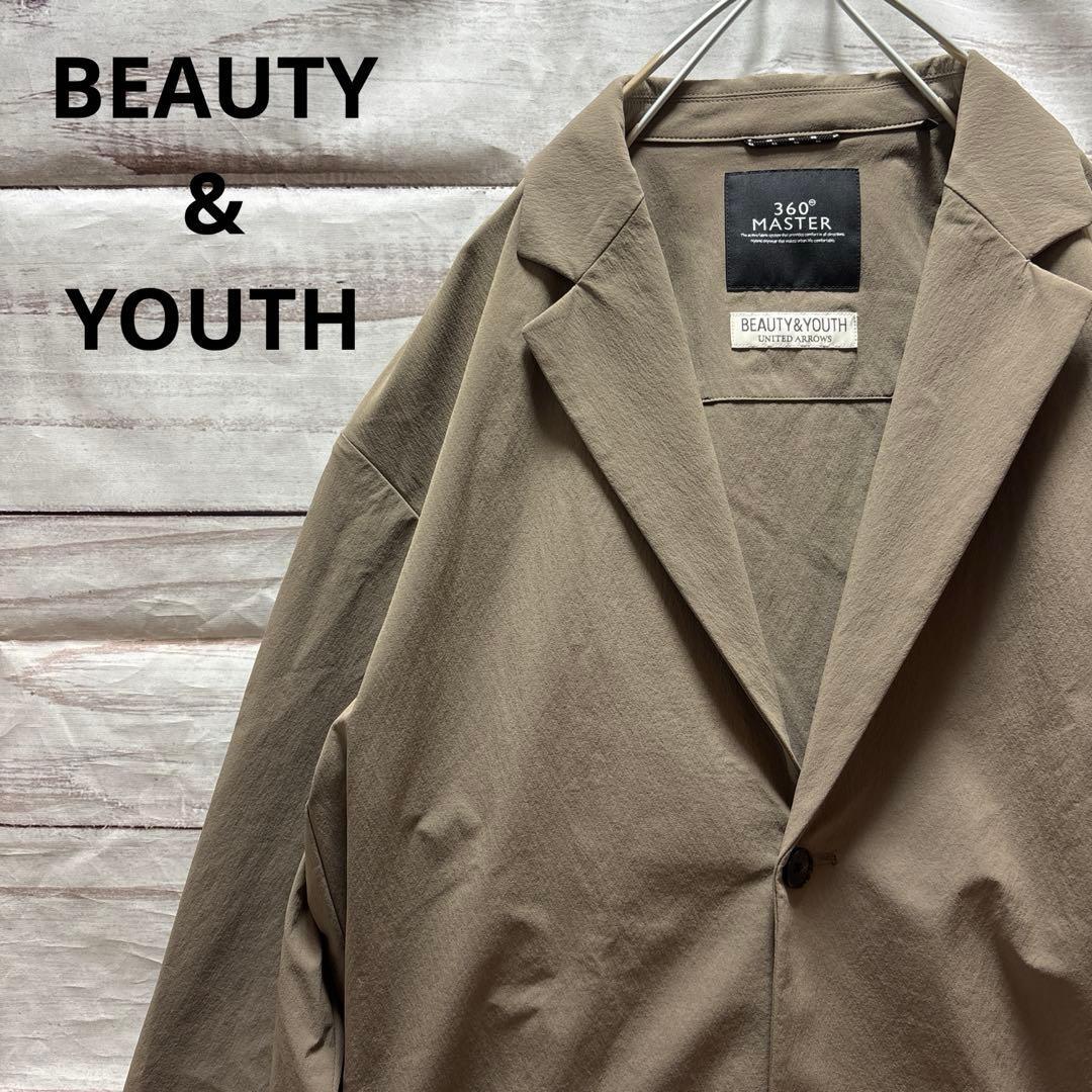BEAUTY&YOUTH 360°MASTER テーラードジャケット ベージュ