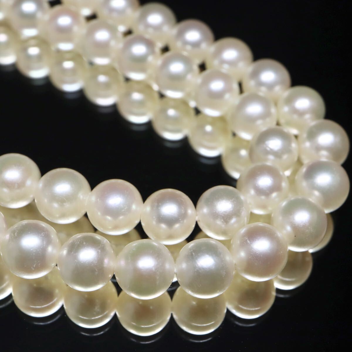 テリ良好!!【TASAKI(田崎真珠)】約6.5mm珠◆アコヤ本真珠ネックレス◆A 約30.3g 約42.5cm pearl パール necklace ジュエリー DC5/EB5 WN155