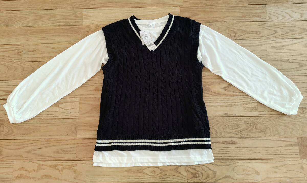 新品タグつき　GLOBAL WORK キッズ 　ニットベストセット　170