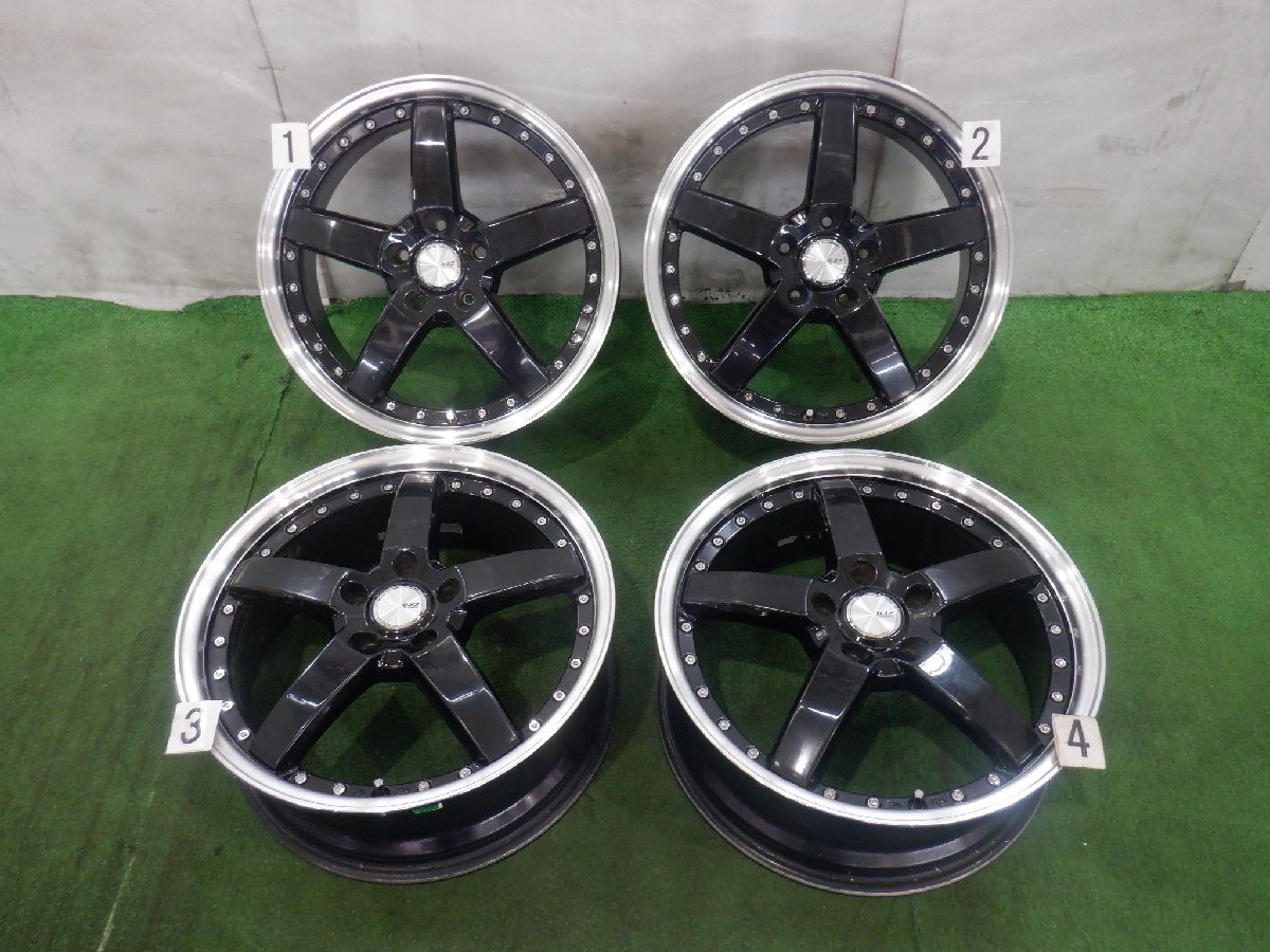 ☆LOXARNY GRASTAR FIVE☆ 5H 114.3 7J +53 18インチ 社外品 ロクサーニ グラスターファイブ アルミホイール 4本セット