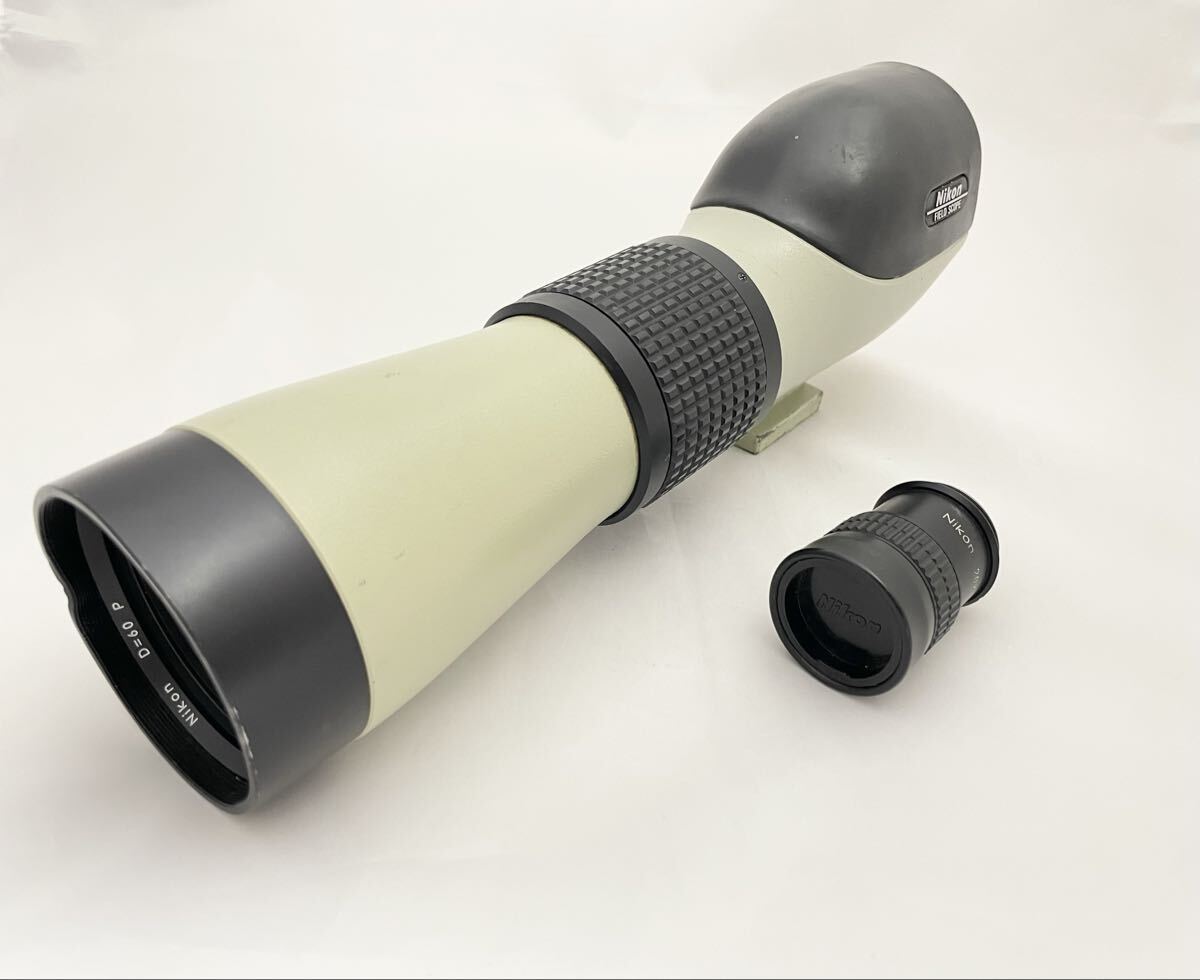 Nikon ニコン　FIELD　SCOPE 　D=60 P　動作品　フィールドスコープ　アイピース付き　AA104